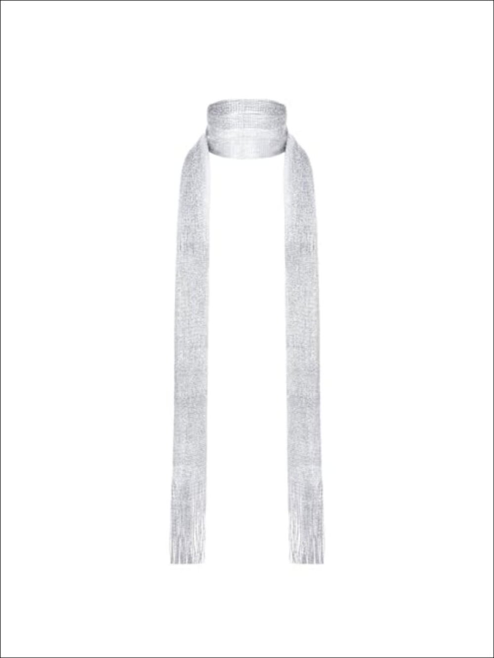 Y2K Sequin Skinny Scarf Long Rave Festival Necktie Head Wrap Belt